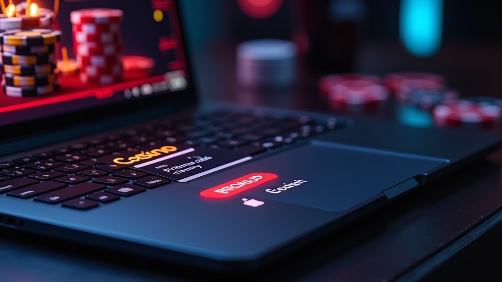 Casino signup screen showing where a bonus code and promo code are entered